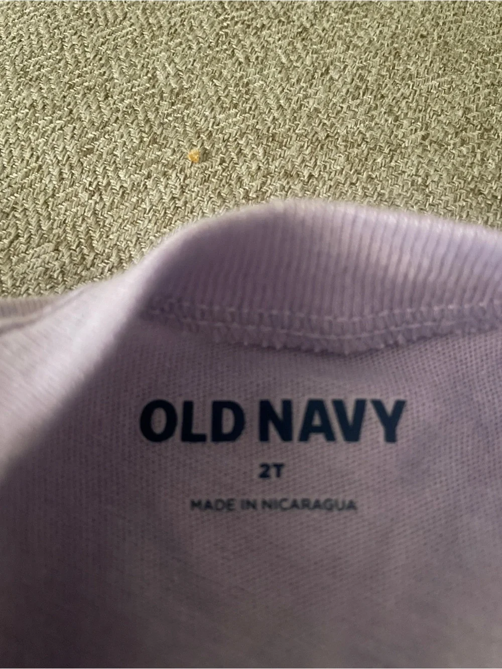 Old Navy Lavender Bunny Graphic Short Sleeve Tee